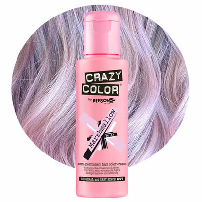 Crazy Color Semi Permanent Vegan Hair Colour Cream - Marshmallow - 100ml
