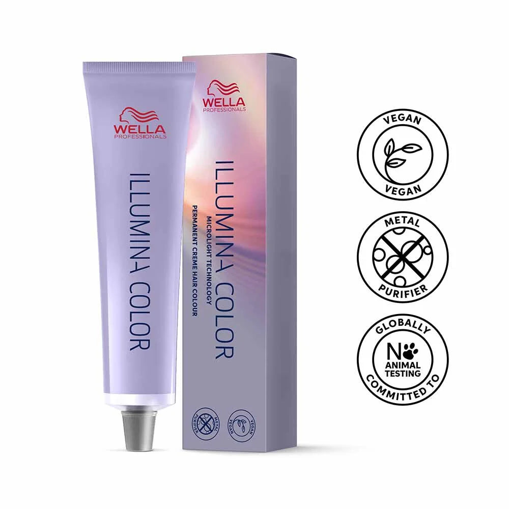 Wella Professionals Illumina Colour Tube Permanent Hair Colour - 5/81 Light Pearl Ash Brown - 60ml