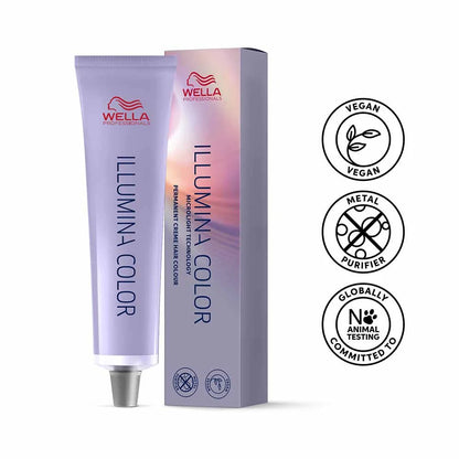 Wella Professionals Illumina Colour Tube Permanent Hair Colour - 5/81 Light Pearl Ash Brown - 60ml