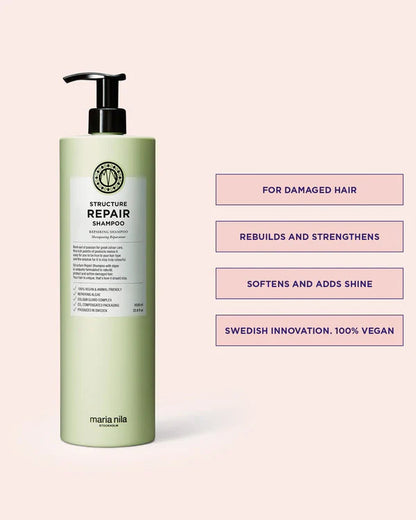 Maria Nila Structure Repair Vegan Shampoo - 1 Litre