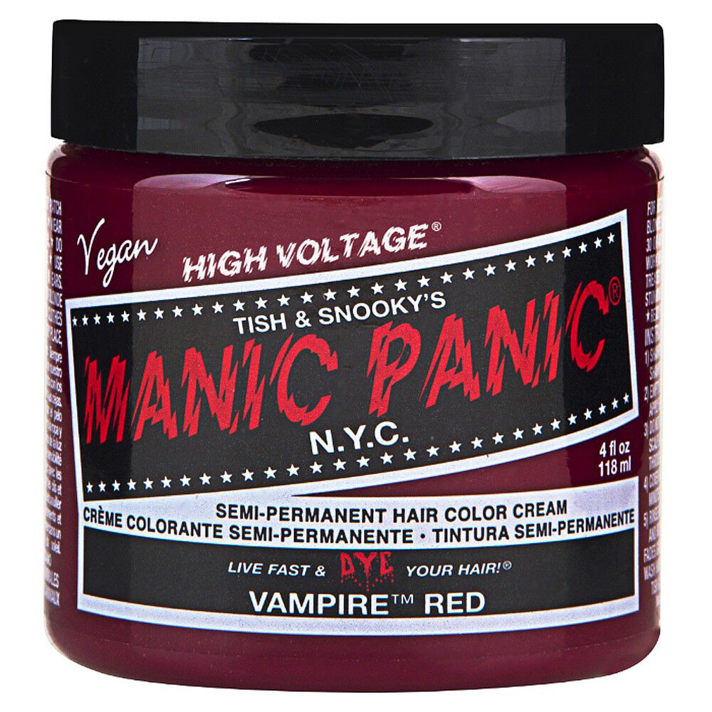 Manic Panic High Voltage Semi Permanent Hair Colour Cream - Vampire Red - 118ml