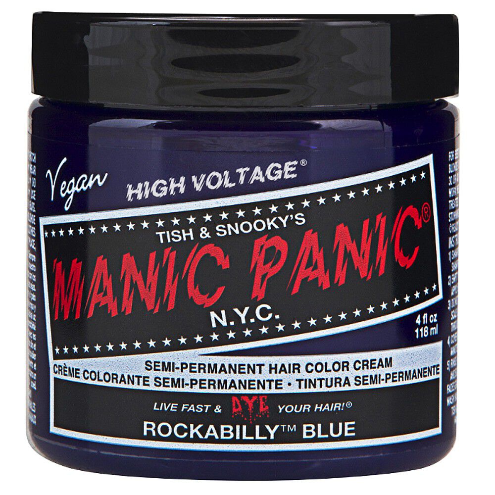 Manic Panic High Voltage Semi Permanent Hair Colour Cream - Rockabilly Blue - 118ml