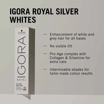Schwarzkopf Professional Igora Royal Silver Whites Permanent Hair Colour - Slate Grey - 60ml