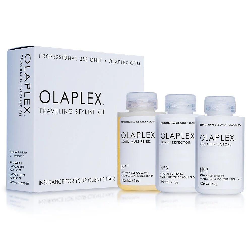 Olaplex Travelling Stylist Kit, No.1 Bond Multiplier + 2x Bond Perfector No.2, 100ml