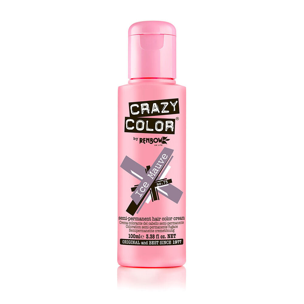 Crazy Color Semi Permanent Vegan Hair Colour Cream - Ice Mauve - 100ml