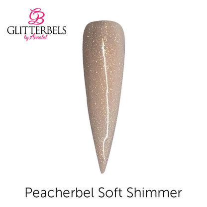 Glitterbels Core Acrylic Powder 56g Peacherbel Cover Shimmer