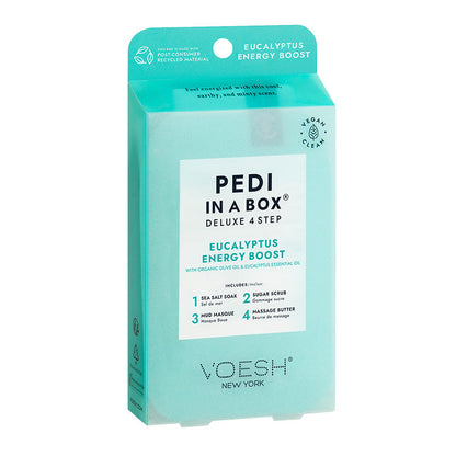 Voesh Pedi In A Box Deluxe 4 Step Eucalyptus Energy Boost