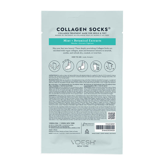 Voesh Phyto Collagen & Peppermint Infused Socks 1 Pair
