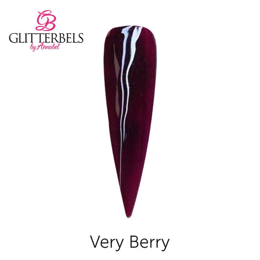 Glitterbels Coloured Acrylic Powder 28g Very Berry