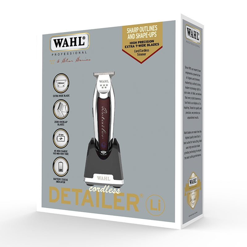 Wahl 5 Star Cord/Cordless Detailer Li Trimmer with Extra Wide Blade