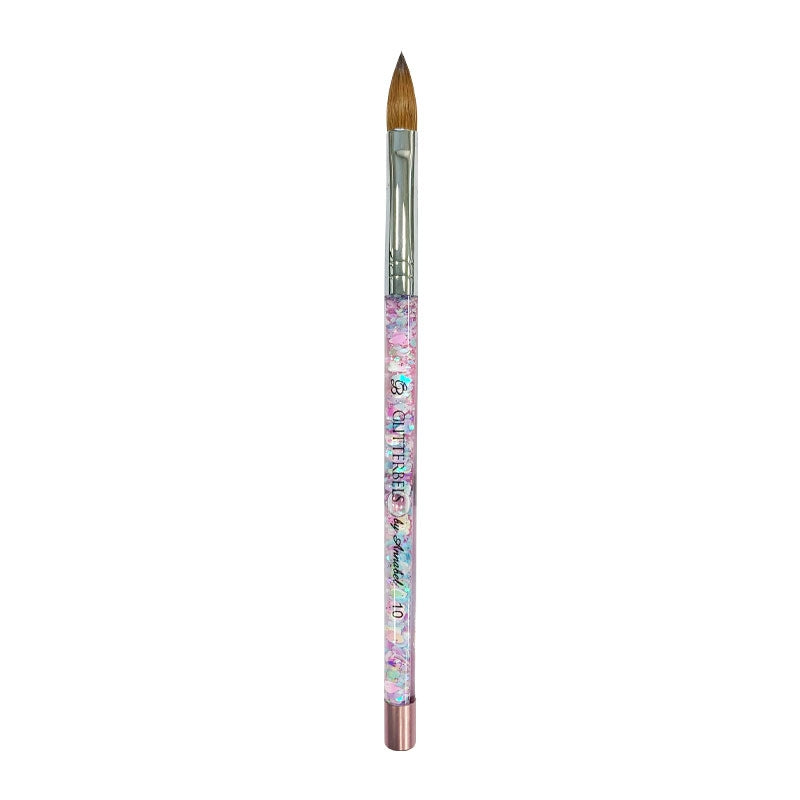Glitterbels Pinched Pastel Glitter Acrylic Brush Size 10