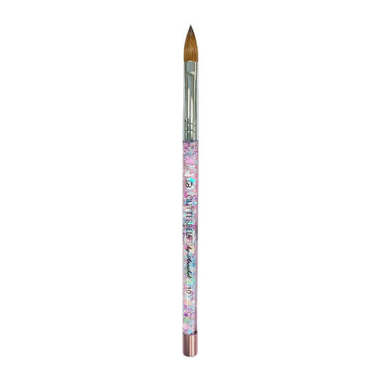 Glitterbels Pinched Pastel Glitter Acrylic Brush Size 10