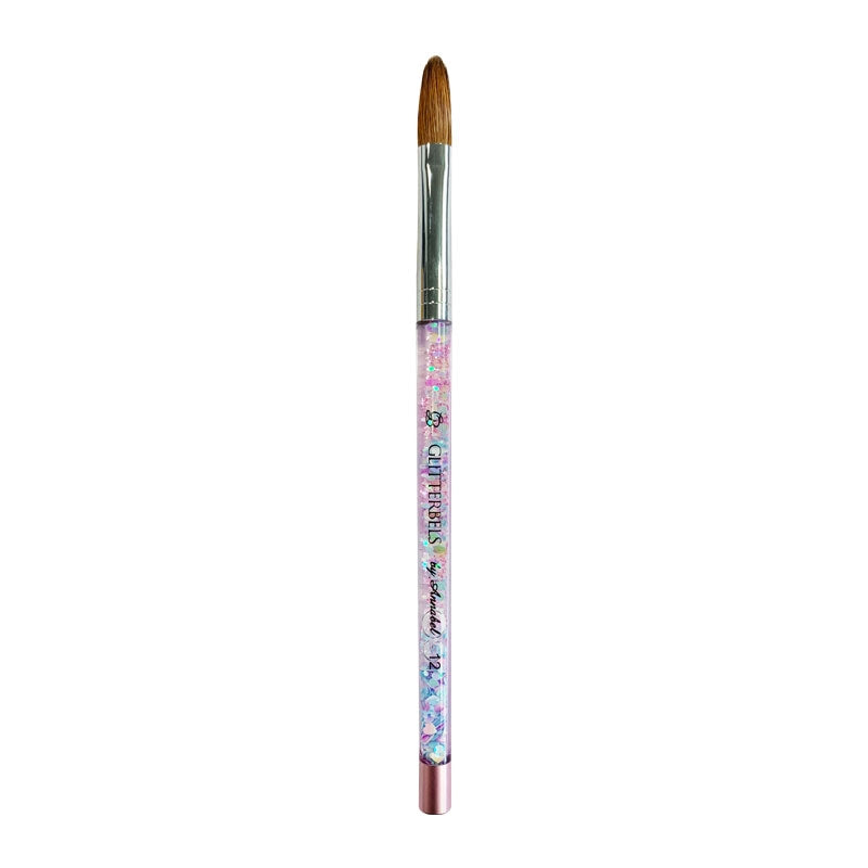 Glitterbels Pinched Pastel Glitter Acrylic Brush Size 12