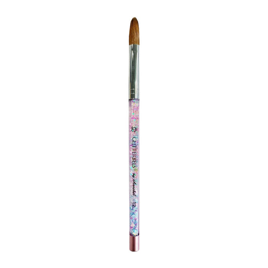 Glitterbels Pinched Pastel Glitter Acrylic Brush Size 12