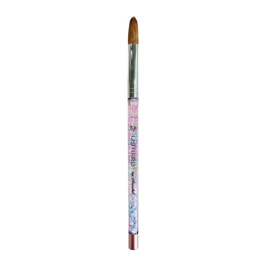 Glitterbels Pinched Pastel Glitter Acrylic Brush Size 14