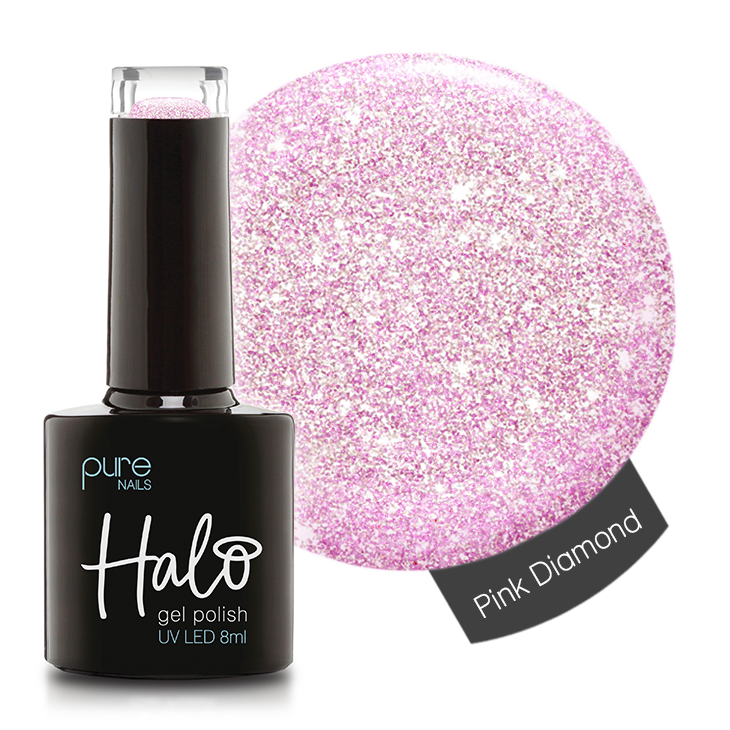 Halo Hema Free Gel Polish Pink Diamond 8ml