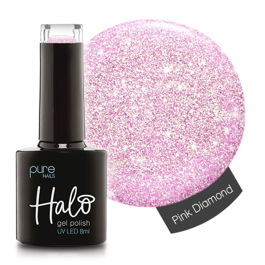 Halo Hema Free Gel Polish Pink Diamond 8ml