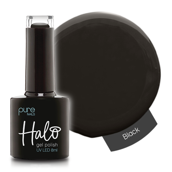 Halo Hema Free Gel Polish Black 8ml