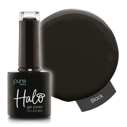 Halo Hema Free Gel Polish Black 8ml