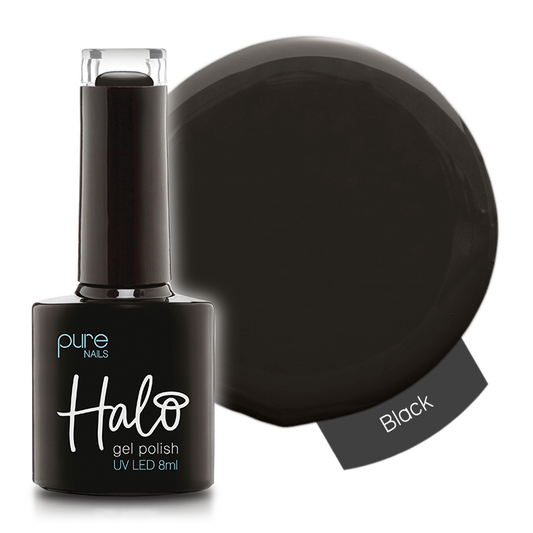 Halo Hema Free Gel Polish Black 8ml