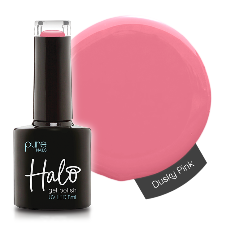 Halo Hema Free Gel Polish Dusky Pink 8ml