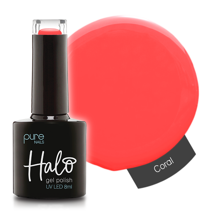 Halo Hema Free Gel Polish Coral 8ml
