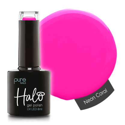 Halo Hema Free Gel Polish Neon Coral 8ml