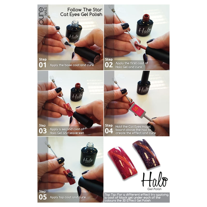 Halo Hema Free Gel Polish Frankincense 8ml Cat Eyes Formula