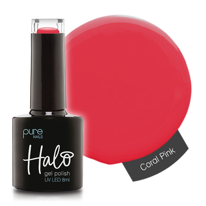 Halo Hema Free Gel Polish Coral Pink 8ml