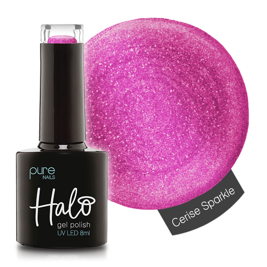 Halo Hema Free Gel Polish Cerise Sparkle 8ml
