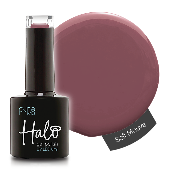 Halo Hema Free Gel Polish Soft Mauve 8ml