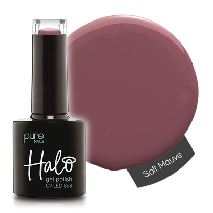 Halo Hema Free Gel Polish Soft Mauve 8ml