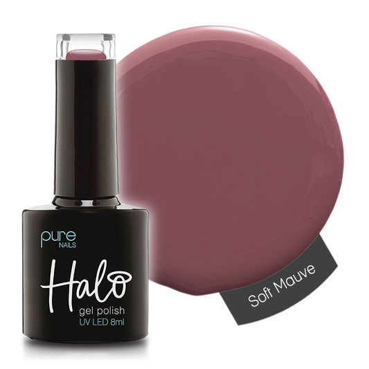 Halo Hema Free Gel Polish Soft Mauve 8ml