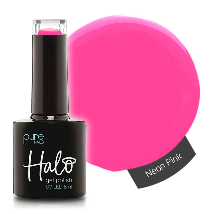 Halo Hema Free Gel Polish Neon Pink 8ml