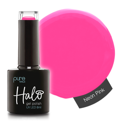 Halo Hema Free Gel Polish Neon Pink 8ml
