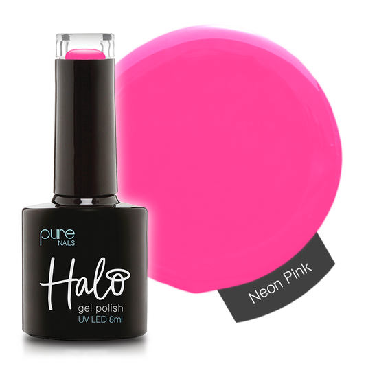 Halo Hema Free Gel Polish Neon Pink 8ml