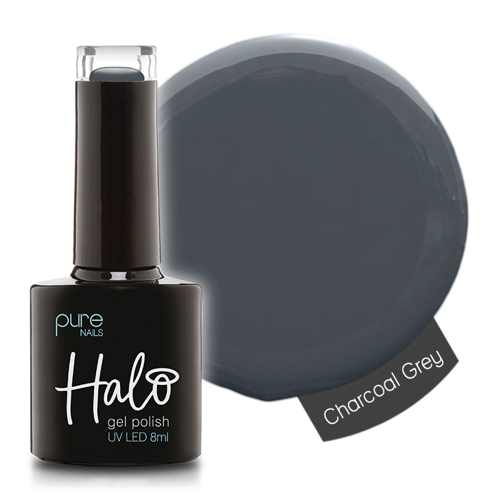 Halo Hema Free Gel Polish Charcoal Grey 8ml