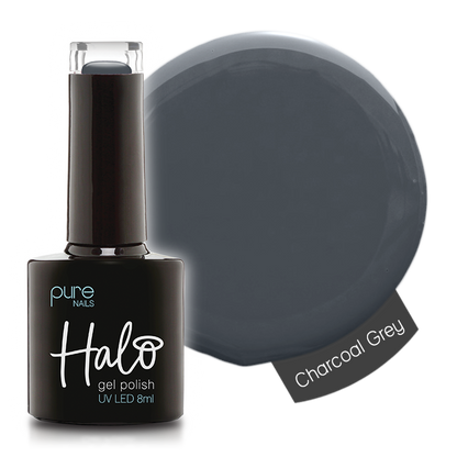 Halo Hema Free Gel Polish Charcoal Grey 8ml