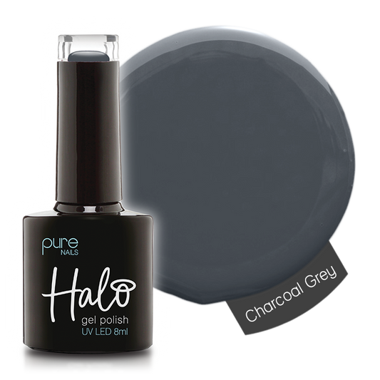 Halo Hema Free Gel Polish Charcoal Grey 8ml