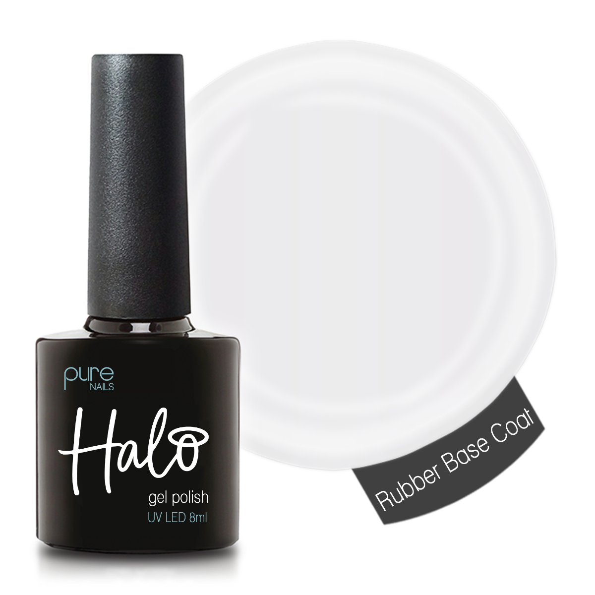 Halo Hema Free Gel Polish Rubber Base Coat 8ml