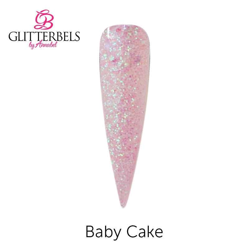 Glitterbels Pre Mixed Glitter Acrylic Powder 28g Baby Cake