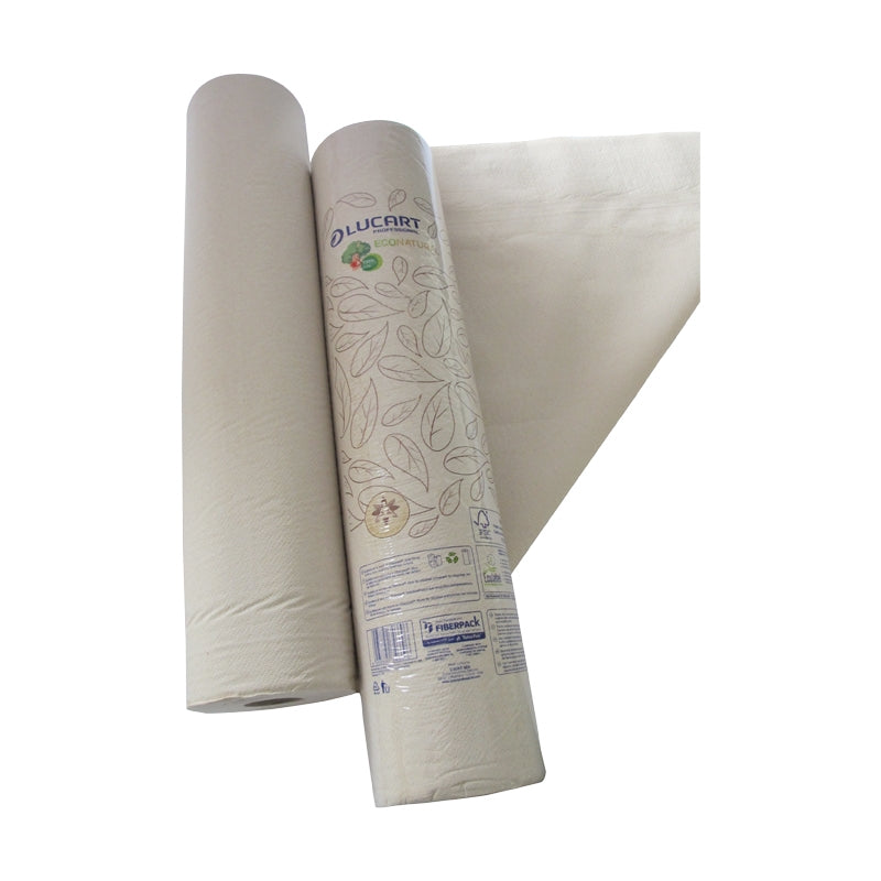 23in Lucart Eco Natural Couch Roll x 1