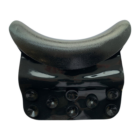 Lotus Large Neck Cushion Black