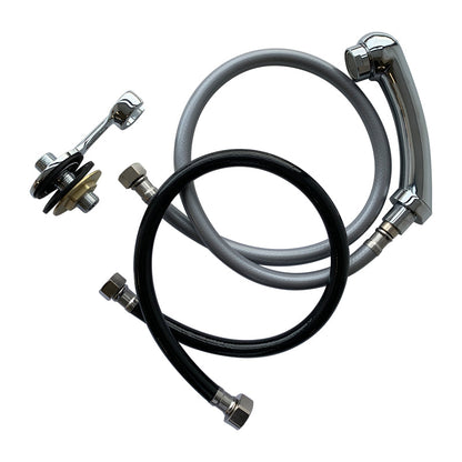 Lotus Silver Non-Drip Hand Shower Set