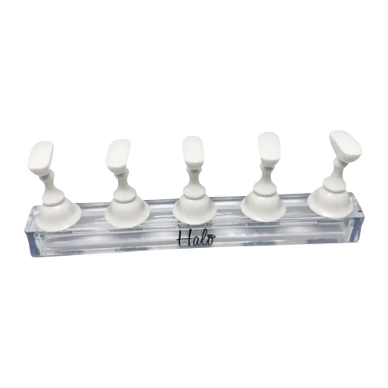 Halo Nail Practice Stand White