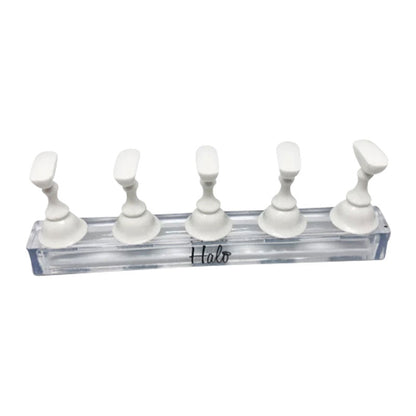 Halo Nail Practice Stand White