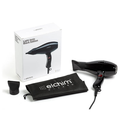 Elchim 3900 Light Ionic Ceramic Hairdryer Black