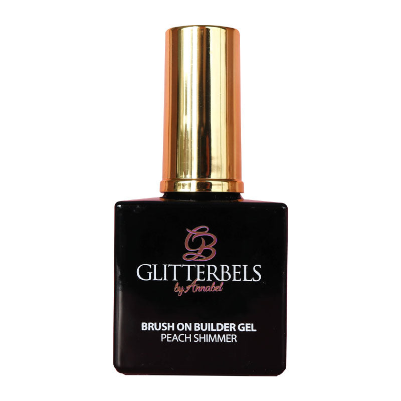 Glitterbels Brush On Builder Gel 17ml Peach Shimmer