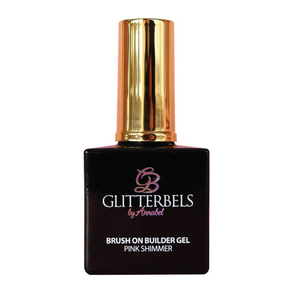 Glitterbels Brush On Builder Gel 17ml Pink Shimmer