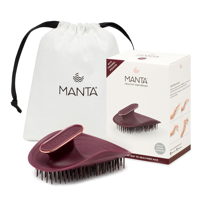Manta Hair Brush Burgundy